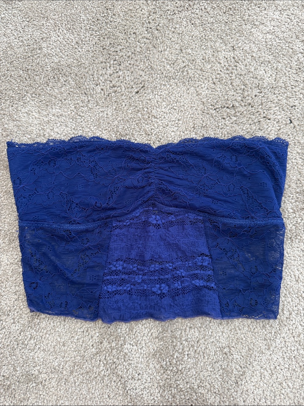 Free People Royal Blue Lace Bandeau